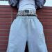 American Retro High Street Internet Celebrities With The Same Style, European And American Popular Double Pants Personalized Embroidery Casual Sweatpa_viptrois.com