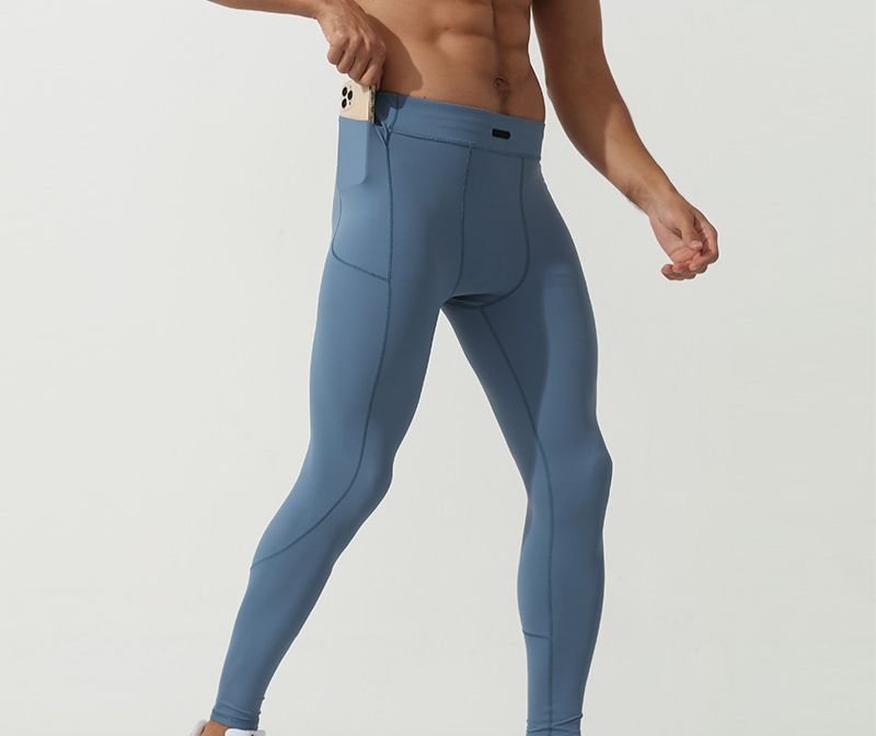 Men's Clothing Autumn New Sports Quick Drying Training Yoga Fitness Pants Aerobics Trousers Light Compression Running Tights Men_viptrois.com
