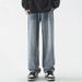 Men's Vintage Washed Wide-Leg Jeans – Relaxed Fit Retro Denim Pants (Multiple Colors, S-3XL)_viptrois.com