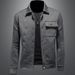 Men's Clothing Spring New Men's Light Luxury Fashion High-end Jacquard Workwear Loose Jacket Lapel Coat_viptrois.com