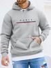 Men's Autumn And Winter Casual Fashionable Loose Hooded Sweatshirt With Parisian Letter Pattern Printed Warm Long Sleeved Pullover_viptrois.com