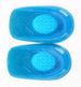 Elastic blue GEL heel pad shock absorption relieve heel pain new insole half size pad men's and women's size_viptrois.com