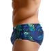 UXH Nordic Men's Green Leaf Fashion Sexy Underwire Enhancing Swim Trunks Summer Trendy Beach Boxer Shorts_viptrois.com