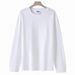 Pulse Cross-Border Dropshipping 270G Heavyweight All-Cotton Long-Sleeve Men's T-Shirt American Style Solid Color Basic_viptrois.com