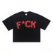 Autumn American Style Abstract Letter Print Sleeve T-Shirt Unisex Loose Drop Shoulder Versatile Short Top_viptrois.com
