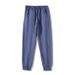 Men's Heavyweight Fleece Jogger Pants - Silver Fox Fleece Lined, Relaxed Fit, Elastic Cuff, Adjustable Waistband, Winter Warm Sweatpants_viptrois.com