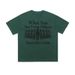 Men's Clothing Portrait Letter Print Pure Cotton Loose Short Sleeved T Shirt Street_viptrois.com