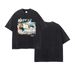 Men's Clothing Men's Clothing Old Dark Trendy American Washed Short Sleeve T Shirt Men's Oversize Loose Printed T_viptrois.com