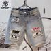 Men's Clothing Ripped Denim Shorts Trendy Thin Beggar Pants Five Point Pants_viptrois.com