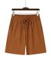 Premium Products Summer Beach Solid Color Shorts Trendy Three Quarter Plus Size Casual Men's Pants_viptrois.com