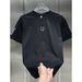 Embroidered Patch Short-sleeved T-shirt Men's Trend Slim-fitting Casual Summer New T-shirt Top Men's Bottoming Shirt 2025_viptrois.com