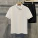 Unbeatable Quality Ins2025 Summer T-shirt Simple Slim Fit Business Men's Button Henry Collar Sports Polo Shirt_viptrois.com