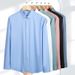 Modal Men's Stretch Dress Shirt - Wrinkle-Free & Breathable Long Sleeve Shirt For Business Casual & Everyday Comfort_viptrois.com