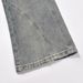 Men's Clothing Trend Micro Flared Jeans Men's Patch Pocket Split Patchwork Washed Wide-leg Pants_viptrois.com