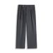 Men's High-Street Straight-Leg Trousers – Polyester Wide-Fit Pants For Casual & Smart Looks (100% Polyester, Non-Stretch)_viptrois.com