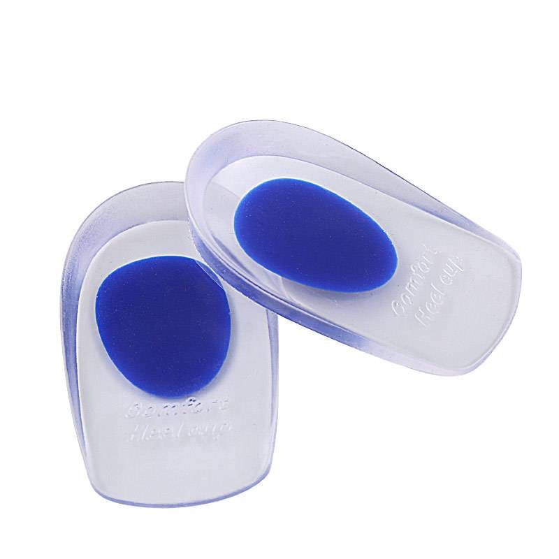 Thin Gel Heel Cushion Inserts - Shock Absorbing Foot Pads For Men & Women (Red/Blue, S/M/L) - Comfortable PU Heel Cups For Daily Wear_viptrois.com