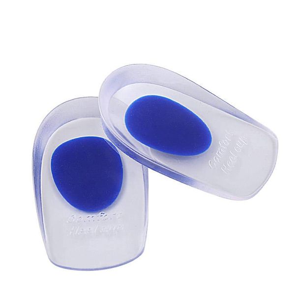 Thin Gel Heel Cushion Inserts - Shock Absorbing Foot Pads For Men & Women (Red/Blue, S/M/L) - Comfortable PU Heel Cups For Daily Wear_viptrois.com