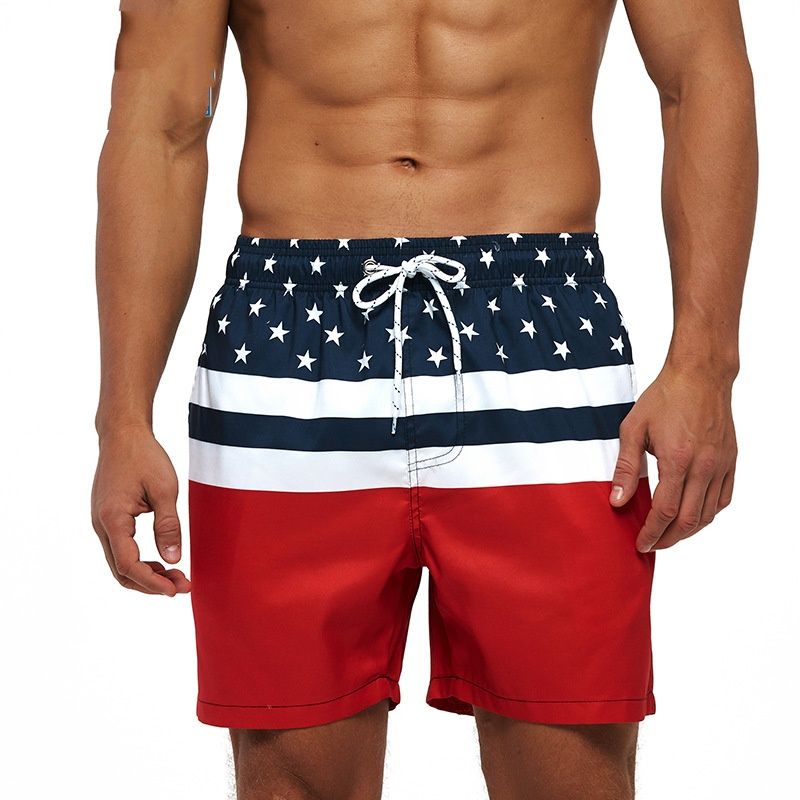 Summer New Style Men's Beach Pants - Loose And Casual Four-pieced Beach Pants_viptrois.com