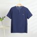 Cotton T-shirt Short Sleeved Silk Upper Chinese Style Men's Summer Cotton And Linen Plus Size Loose Tang Clothing Trend_viptrois.com