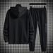 Men's Clothing Sweater suit spring and autumn sports casual trousers two piece suit trendy fat loose workwear large size men's jacket_viptrois.com