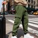 Men's Jacquard Cargo Pants – Slim-Fit Multi-Pocket Casual Trousers For Spring & Fall (Black/Navy/Grey, S-XXXL)_viptrois.com