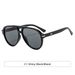 Men's Sunglasses Meter Nail Large Frame Frog Mirror Sunglasses Fashion Trend Plastic Double Beam Men And Women Sun Protection Style_viptrois.com