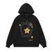 Pearl Hooded Sweatshirt For Women 2025 Autumn New Loose BF American College Style Casual Versatile Top_viptrois.com