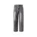 2025 New American Washed Denim Jeans Men, Spring And Summer Straight Leg Casual Pants, Black Loose Pants For Men_viptrois.com