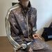 Men's Clothing Retro Leopard Print Sports Suit Jacket Trendy Brand Men's Vintage Digital Print Striped Jacket Sweatpants_viptrois.com