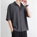 Ice Silk Short-sleeved Shirt For Men, Summer Bestseller, High-end Feel, Loose And Casual Shirt_viptrois.com