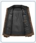 Men's Puffer Jacket With Stand Collar - 550FP Duck Down Filled Winter Coat (M-4XL, Black/Brown/Orange)_viptrois.com