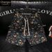 Men's Summer Trendy Butterfly Jacquard Shorts Loose Fitting Casual Sporty Beach Pants For Teenagers_viptrois.com