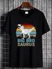Bigbrosaurus T Rex Dino Big Bro Saurus Brother Dinosaur Shirt Streetwear Fashion Stretched Graphic Versatile Summer Designer Clothes Comfortable_viptrois.com