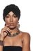 Spring And Summer New Silver Elastic Folded Forehead Twist Cross Turban Hat Baotou Hat_viptrois.com