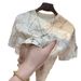 Men's Clothing Glittery Ripped T-Shirt Short Sleeve Round Neck Loose Fit Versatile Summer Top For Men And Women Fashionable Trendy Luxurious_viptrois.com