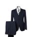 Men's Slim Fit Suit Set Formal & Wedding Blazer With Trousers - Classic Notch Lapel & Single Button Closure Wrinkle-Resistant Poly-Viscose Blend _viptrois.com