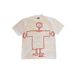 250gsm Heavyweight Cotton T-Shirt | Oversized Fit With Minimalist Line Art Print | Unisex Streetwear Essential_viptrois.com