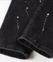 Men's Clothing jeans high street fashion brand black ripped patch red diamond stretch retro pants _viptrois.com