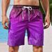 2025 Men's Four-season Casual 3D Printed Straight-cut Sports Beach Pants With Drawstrings_viptrois.com