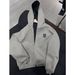Men's Clothing Trendy Oversized Zip-Up Hoodie With Minimalist Logo - Streetwear Unisex Pullover (S-3XL)"_viptrois.com