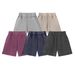 Men's Clothing 430GSM Salt-Washed Boxing Shorts – Heavyweight Cotton, Split Hem, Elastic Waist, Streetwear Casual (S-XXL, Breathable, No Stretch)_viptrois.com