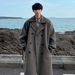 New High-End 2024 Mid-Length Trench Woolen Overcoat Men's Thickened Trendy Brand Autumn Winter British Style Coat_viptrois.com