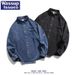 Washed Old Denim Shirt Men's Spring Korean Version Loose High-end Long-sleeved Tooling Shirt_viptrois.com