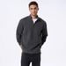 Men's Slim-Fit Zip-Up Sweatshirt - Minimalist Stand Collar Pullover With Hidden Pockets_viptrois.com