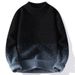 Gradient Sweater For Men, Autumn And Winter Thickened Trendy Loose Lazy Half Turtleneck Base Knitwear Warm Wool Top_viptrois.com