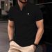 Men's Clothing Business Casual Short Sleeved Top_viptrois.com