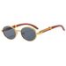 Retro Woodgrain Sunglasses - Oval UV400 Protection | Vintage Unisex Design & Lightweight Acetate Frame_viptrois.com