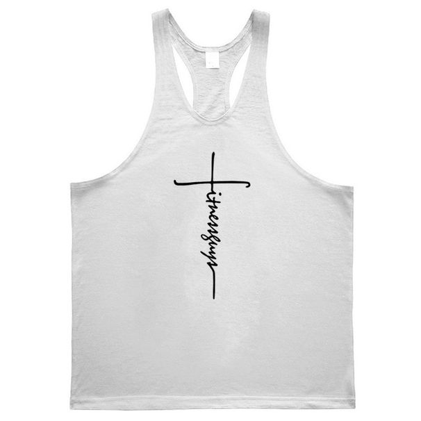 Summer Fitness Training Vest Summer I-Back Cotton Bottom Shirt Skinny Elastic Sleeveless T-Shirt_viptrois.com