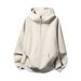 Men's Heavyweight 380g Half-zip Hooded Sweatshirt With Stand Collar, Oversized Fit Casual Pullover For Autumn & Winter_viptrois.com