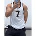 1.0-150kg Plus Size Muscle Men's Sports Training Clothing Trendy Brand Digital Print Oversize Tank Top_viptrois.com